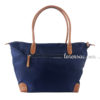 arrière sac grand format femme bleu marine anse épaule cuir poche fermeture éclair