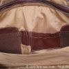 Intérieur de la sacoche ordinateur 15 pouce en cuir Marron