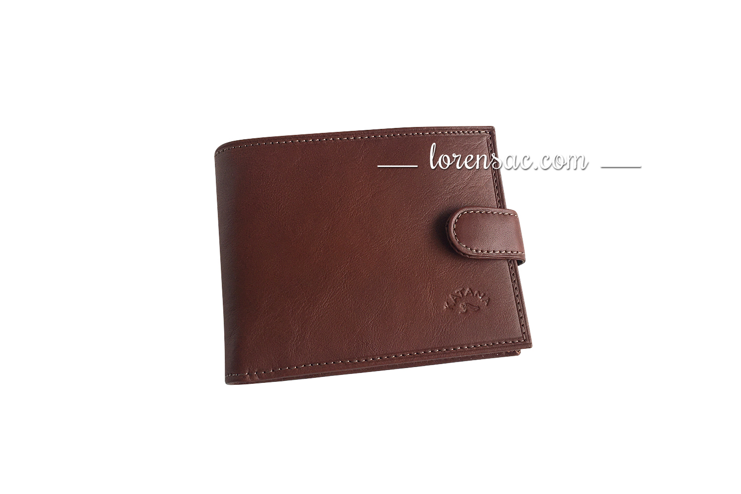 Avant du portefeuille à rabat en cuir marron homme femme de marque
 avant portefeuille à rabat en cuir marron homme femme de marque katana