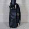 Profil de la sacoche en cuir noire