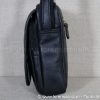 Profil de la sacoche en cuir noire