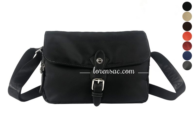 Sac bandoulière femme ultra léger pratique chic noir Katana