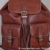 Sac a dos femme cuir marron marque Katana