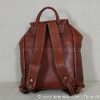 Sac à dos femme marron vintage en cuir véritable tendance