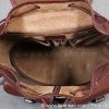 Intérieur sac pour aller travailler femme marron en cuir