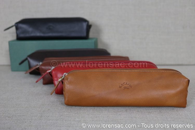 Trousse scolaire originale en cuir Katana