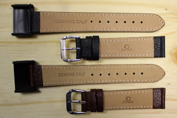 Intérieur beige des bracelets de montre en cuir largeur 18 ou 20mm Intérieur beige bracelets de montre 18 ou 20mm cuir