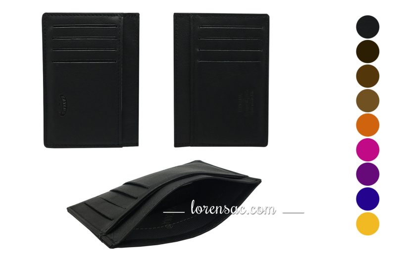 Ensemble porte-cartes homme cuir noir