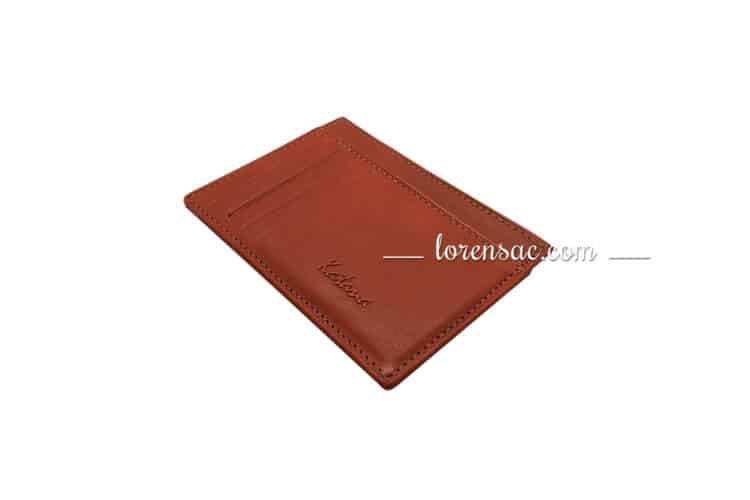 Porte-cartes homme cuir gold