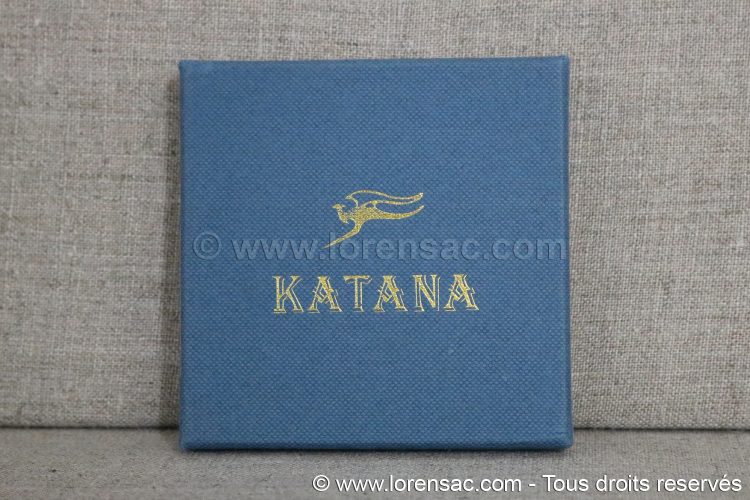 Coffret cartonné Katana du porte-monnaie en cuir  coffret carton Katana du porte-monnaie cuir italien