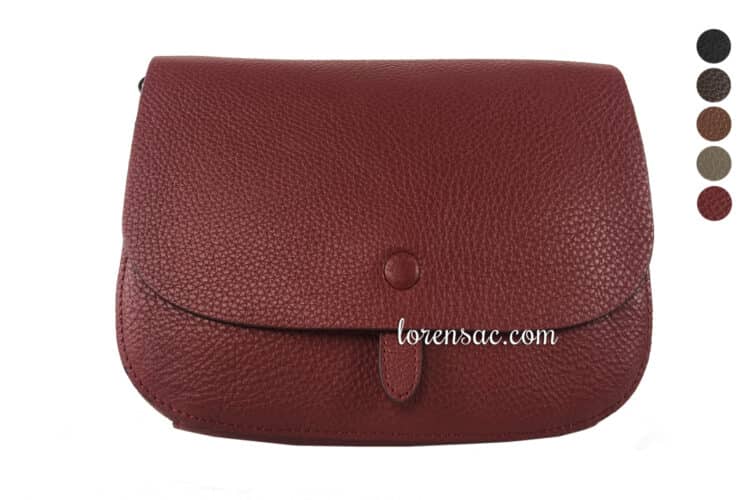 Sacs katana femme bandoulière cuir rouge cinq couleurs