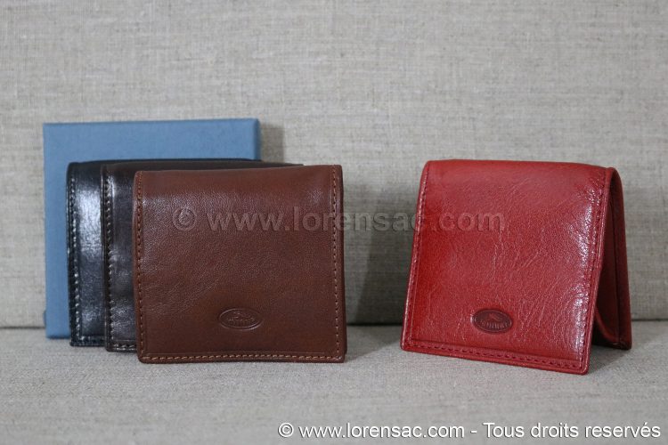 Ensemble de 4 porte-monnaie en cuir italien rouge marron chocolat noir avec un coffret ensemble 4 porte-monnaie cuir italien rouge marron chocolat noir avec coffret