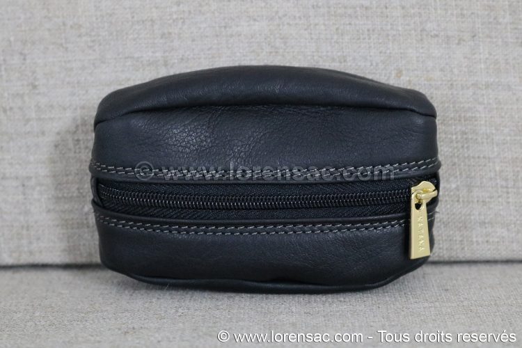 Sac Porte-monnaie Ancien En Cuir Pour Ceinture - Années 40/50 - Occasion Bon état