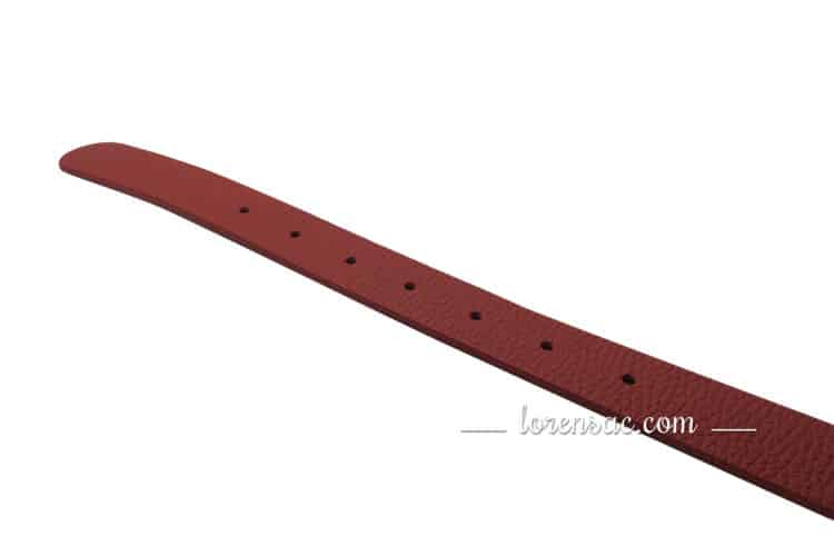 ceinture femme 110 cm cuir rouge tendance boucle argentée