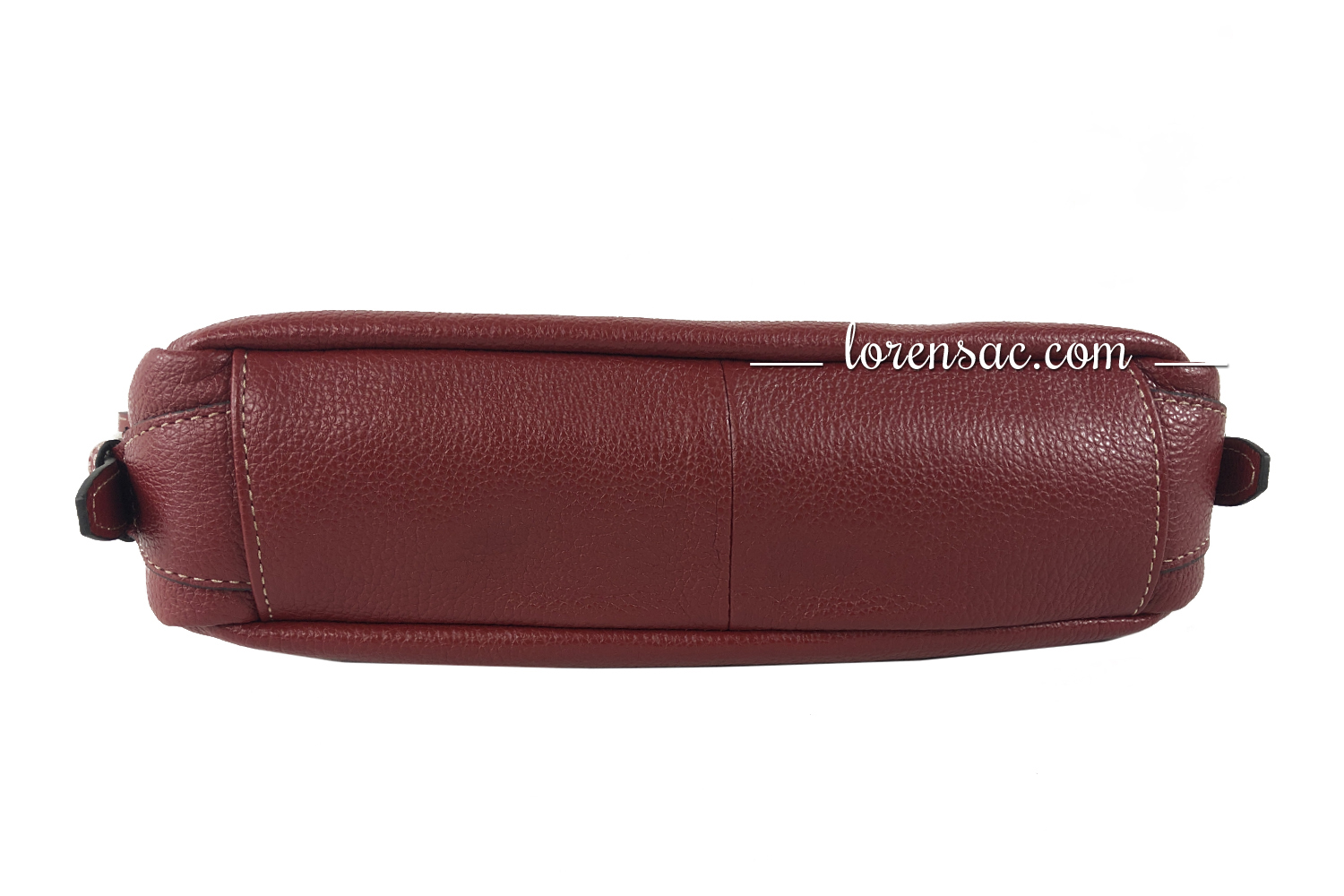 Dessous du sac femme bandoulière cuir véritable rouge  Sac femme bandoulière cuir rouge Katana