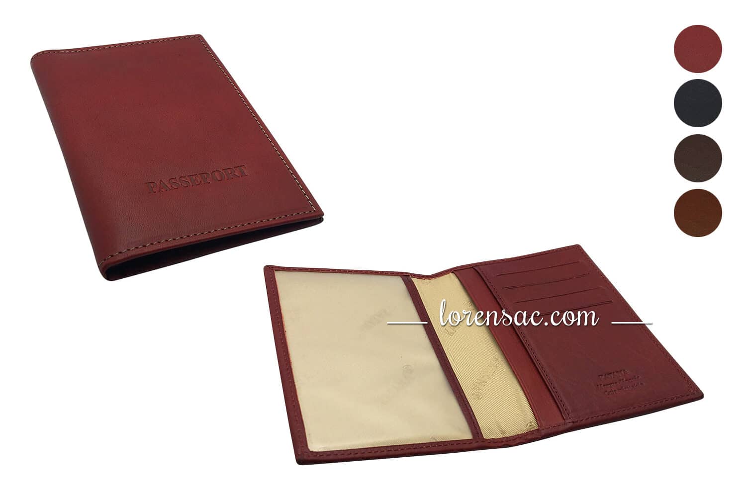 Protège passeport homme femme étui porte carte cuir