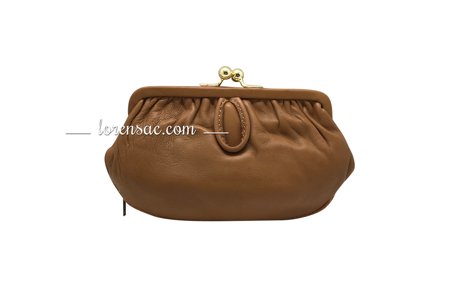 Grand porte monnaie clic clac femme en cuir véritable rétro camel Grand porte monnaie clic clac femme cuir rétro camel