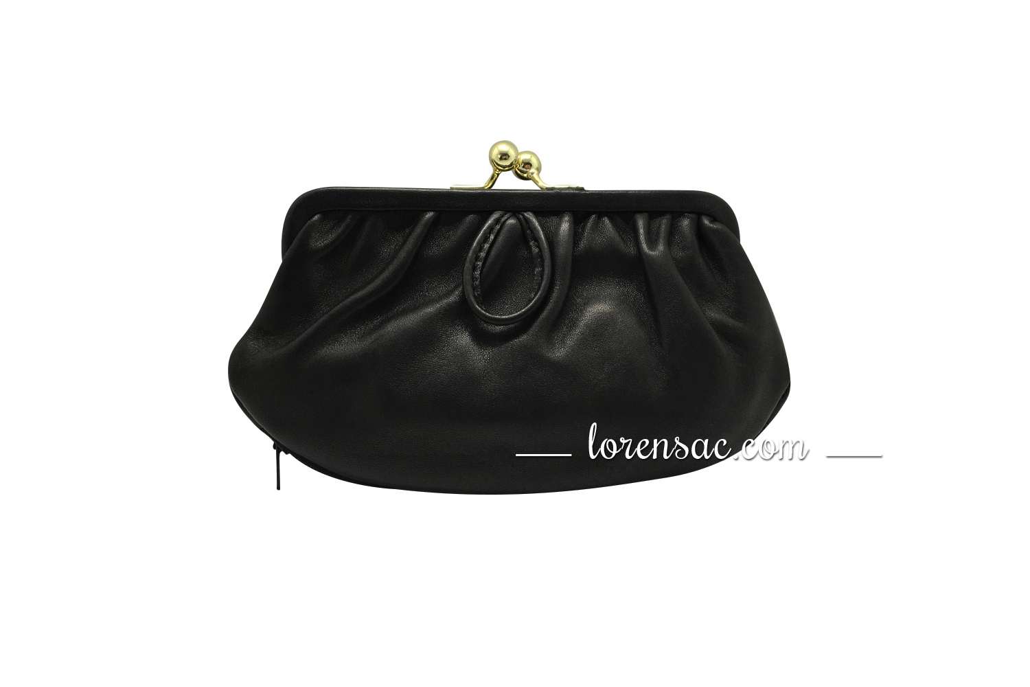 Grand porte monnaie clic clac femme en cuir véritable rétro noir Grand porte monnaie clic clac femme cuir rétro noir