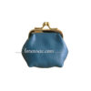 Petit porte monnaie pas chers en cuir véritable bleu gris