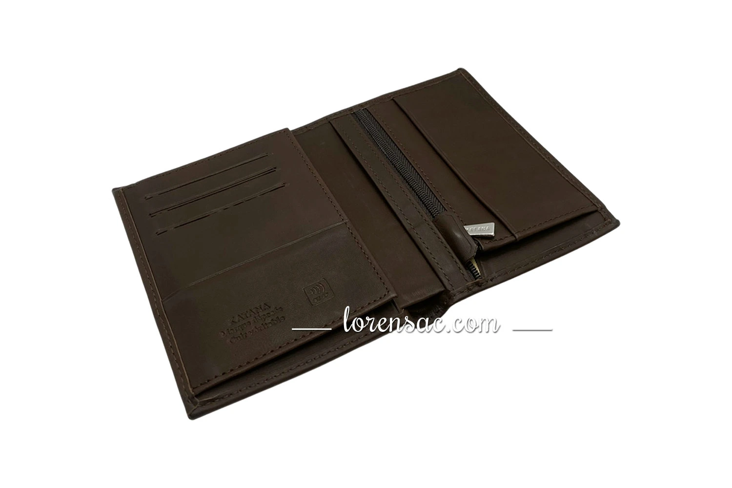 Portefeuille 3 volets marron foncé – cuir véritable et design masculin élégant. Portefeuille 3 volets marron foncé pour homme, en cuir lisse et finition soignée.