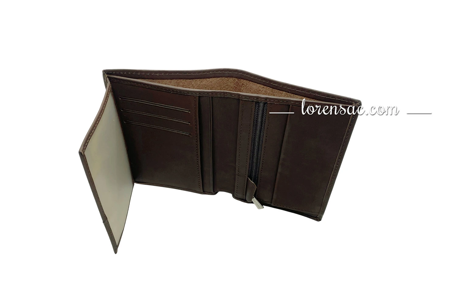 Portefeuille cuir 3 volets – sobriété, qualité et fonctionnalité réunies dans un design compact. Portefeuille cuir 3 volets en cuir véritable, modèle élégant et pratique pour homme.