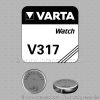Pile Varta V317 - Réf.: 317 101 111 - CEI: SR62 - Gencod 245 611 - 1,55 volts - 8 mAh