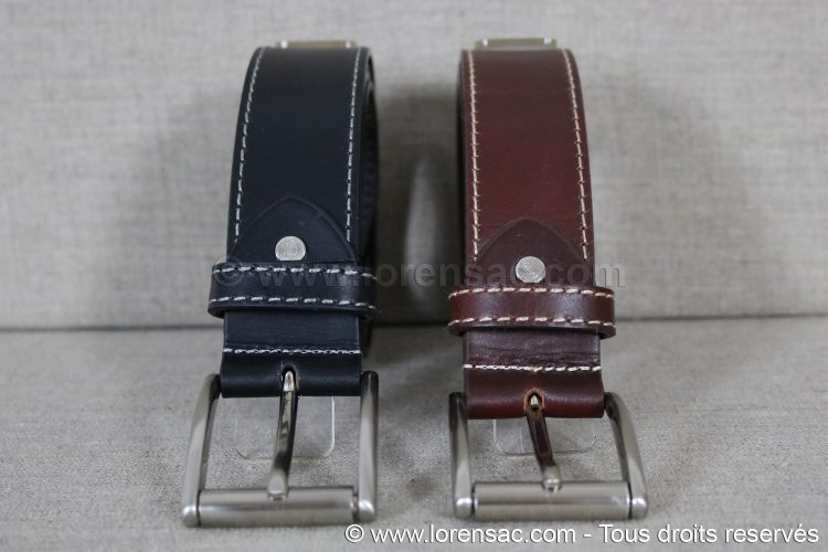 Boucle de ceinture en cuir véritable, étui de ceinture en cuir