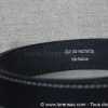 Intérieur ceinture en cuir 35mm noire