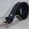 Ceinture cache billets noire en cuir pour homme et femme