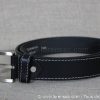 Ceinture en cuir 35mm noire homme femme