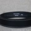 Ceinture pour homme femme en cuir 35mm noire