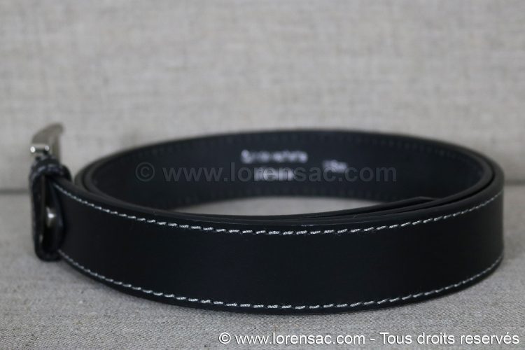 Ceinture pour homme femme en cuir véritable 35mm noire Ceinture pour homme femme en cuir 35mm noire