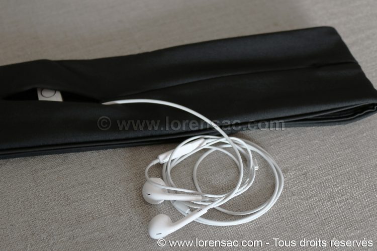 Ceinture De Course Légère Et étanche - Sangle Ajustable Pour Sport, Vélo, Randonnée - Noir