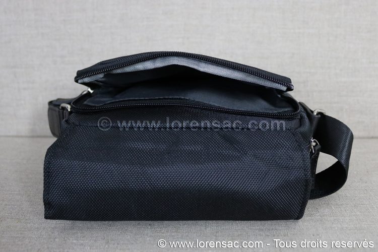 Poche de la grande sacoche homme pas cher noire grande sacoche homme pas cher noire ouverte