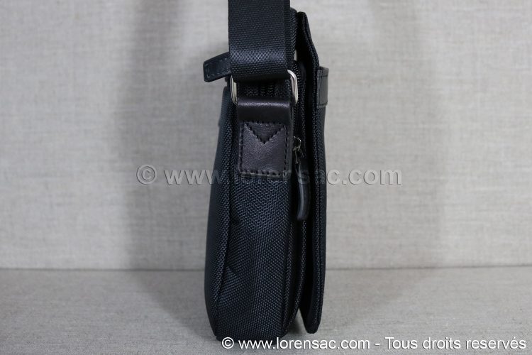 Katana sacoche homme noire en cuir et nylon avec anse sacoche homme noire avec anse marque Katana