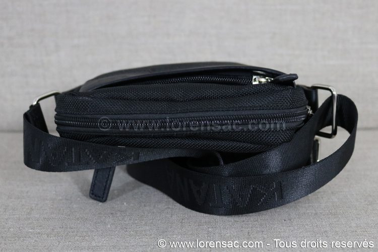 Sacoche à bandoulière katana noire avec fermeture zippée sacoche bandoulière pas cher noire