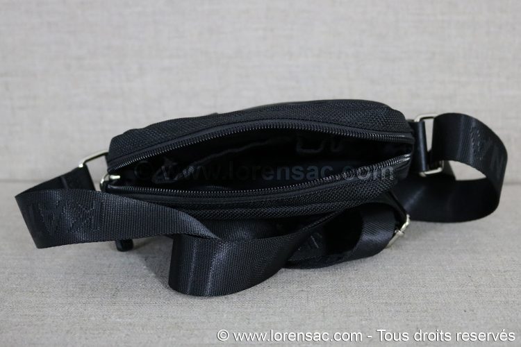 Intérieur de la sacoche pour homme de marque noire sacoche homme marque pas cher noire