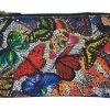 Face avant Pochette Papillon en cuir