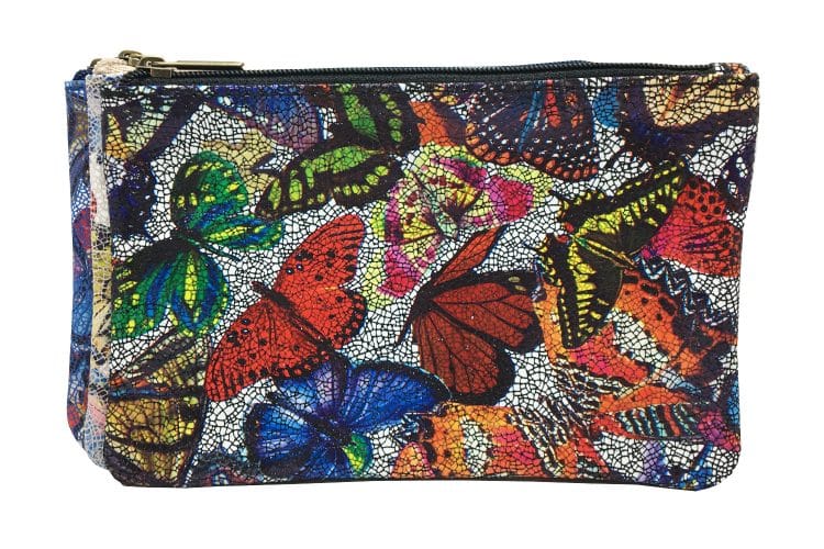 Face avant Pochette Papillon en cuir