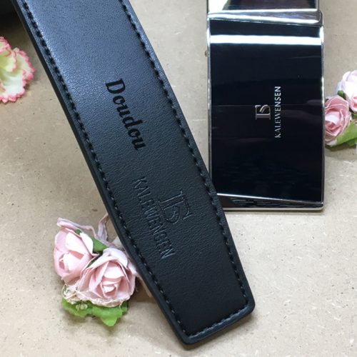 Ceinture automatique de couleur noire Kalewensen personnalisée 