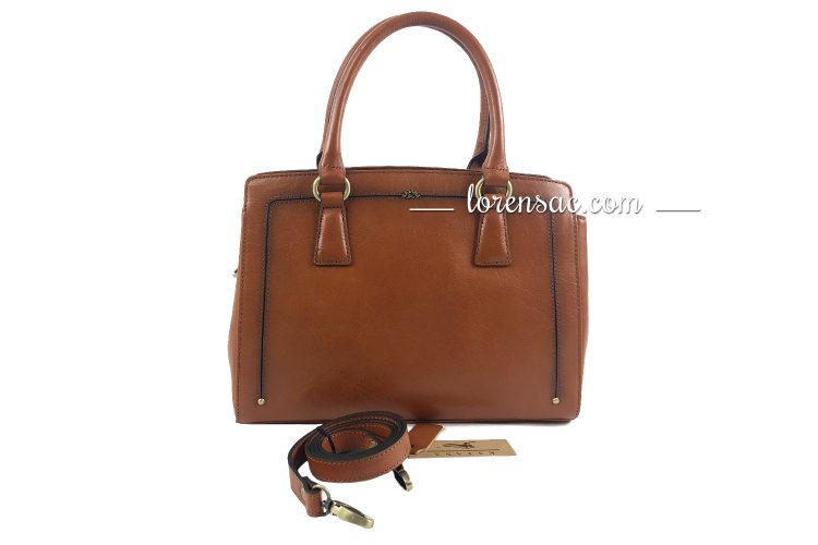 Sac à main chic femme en cuir avec anse et bandoulière couleur miel Sac à main chic femme en cuir anse bandoulière marron