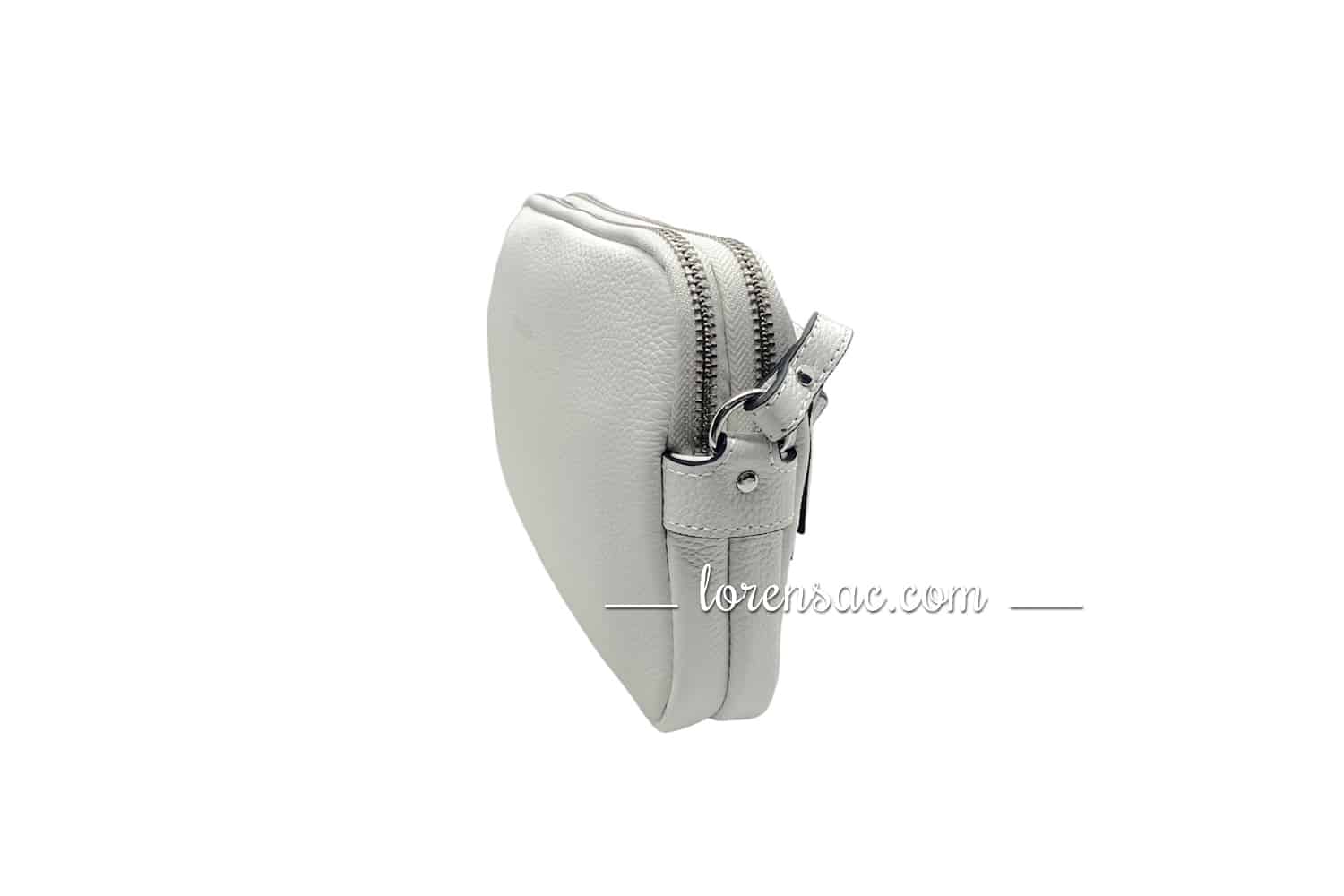 Petite pochette cuir blanc femme marque Katana