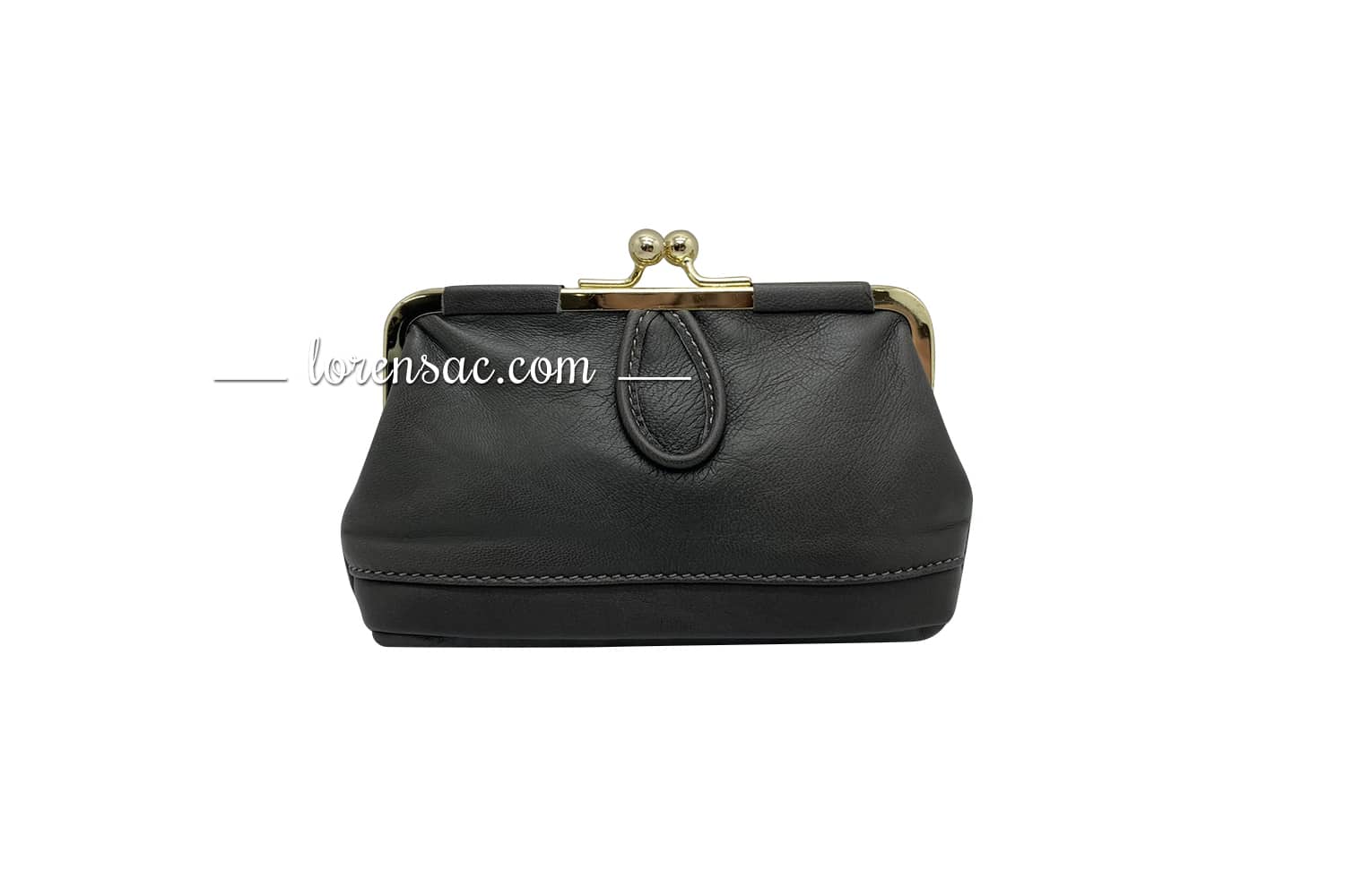 Grand porte monnaie femme gris en cuir