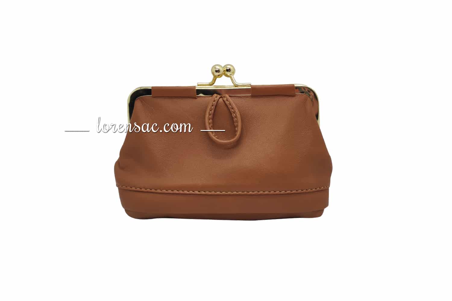 Grand porte monnaie pour femme vintage en cuir véritable marron