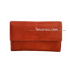 avant compagnon cuir femme porte feuille orange