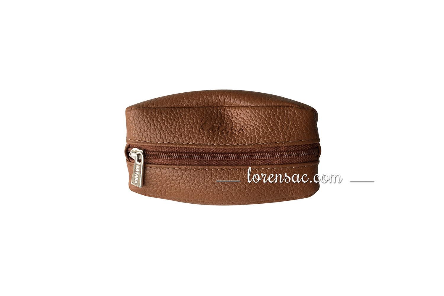 Porte monnaie grain de café marron en cuir Katana Porte-monnaie grain de café couleur marron