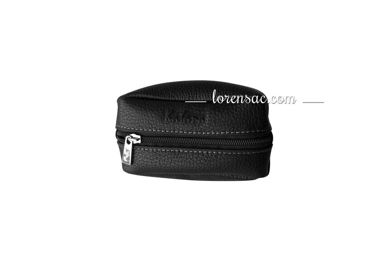 Porte monnaie grain de café noir en cuir Katana Porte monnaie homme grain de café noir