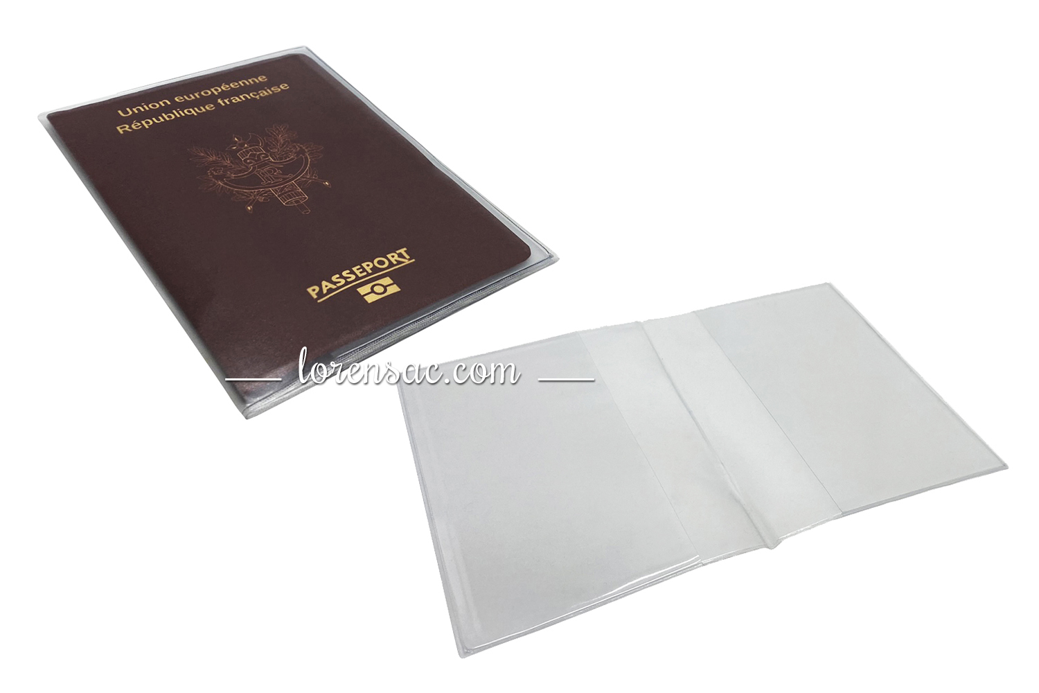 Pochette passeport voyage protection transparente