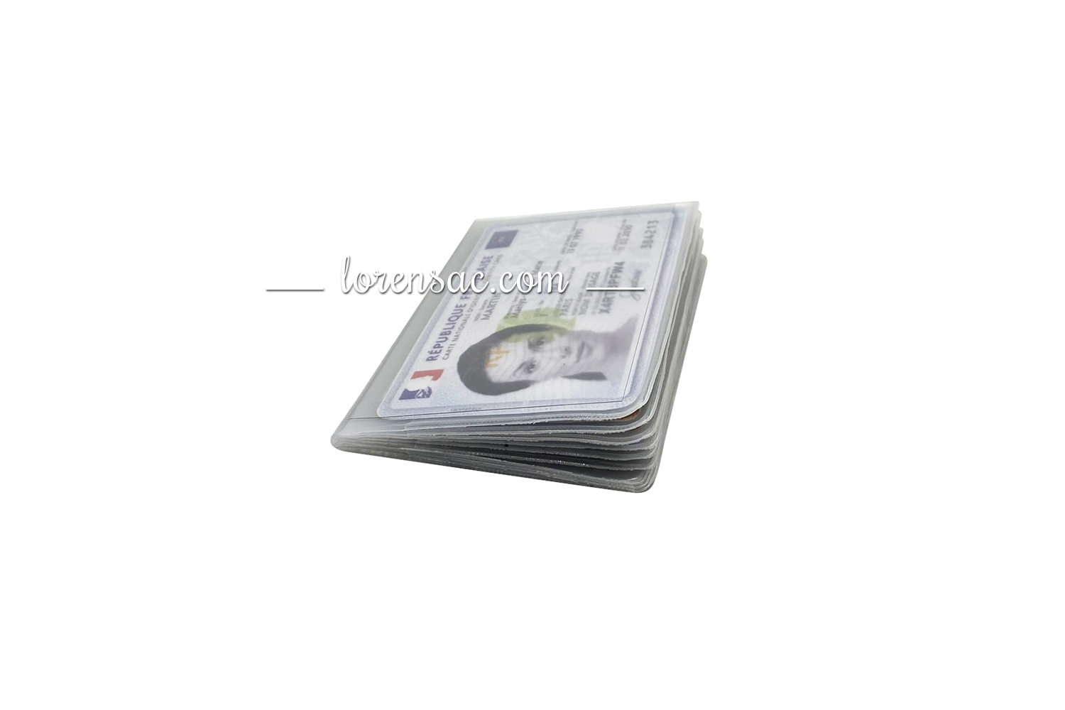 Pochette plastique pour carte identité bancaire