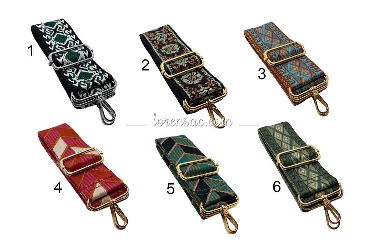 Sangle De Remplacement Pour Sac à Main En Cuir PU - 47 Pouces Réglable, Boucles Argentées, Couleur Vert